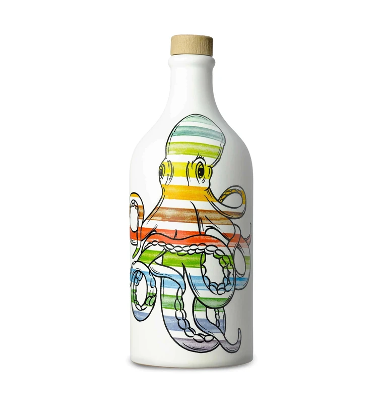 Muraglia Pop Art Octopus Ceramic Jar - 500ml Olive Oil