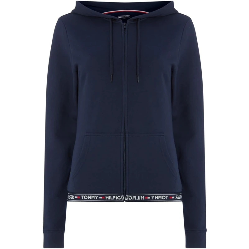 Tommy Hilfiger Women’s Zipped Hoodie, Blue (Navy Blazer), XS