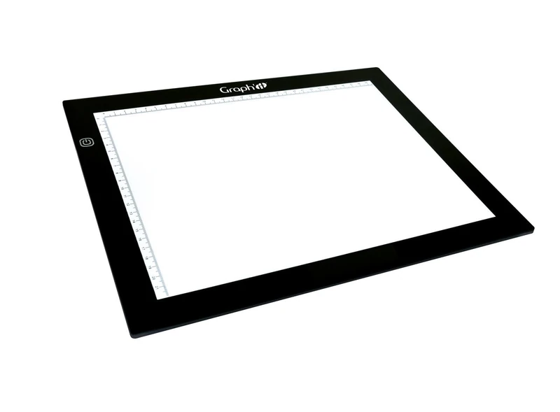 GRAPH'IT - LED Light Table for Drawing - Light Board with 4 Brightness Levels - Ultra Flat and Lightweight - USB-C - A3 Size with Border Graduated in cm - 1.1 kg - Image 1
