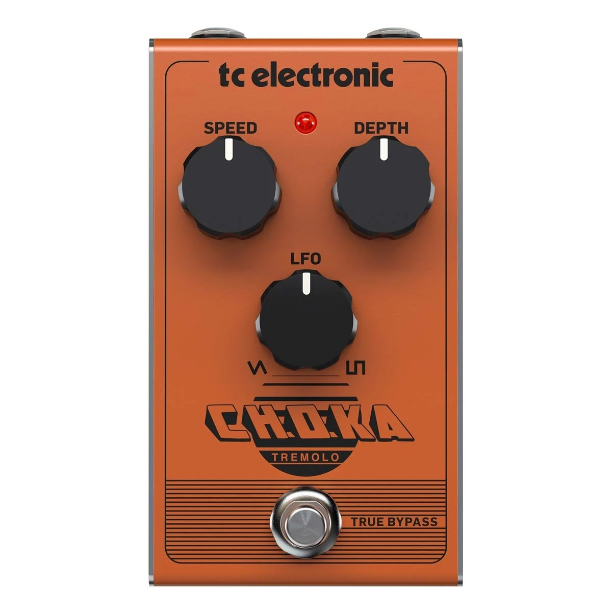 TC Electronic CHOKA TREMOLO Vintage-Flavored All-Analog Tremolo Pedal with 3-Knob Design and Seamless Morphing Between LFO Styles