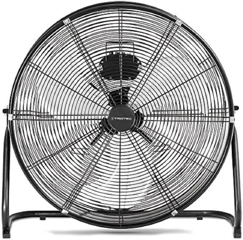 TROTEC TVM 24D Floor Fan | Power 124 Watts | 3 Speed Levels | Positionable 135° on the Horizontal | Blade Diameter 60 cm