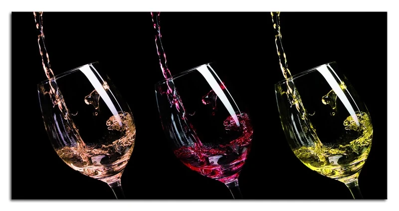 Pintdecor Three Panel Glasses, Fir Wood, multicoloured, 80 x 40 x 4.5 cm - Image 1
