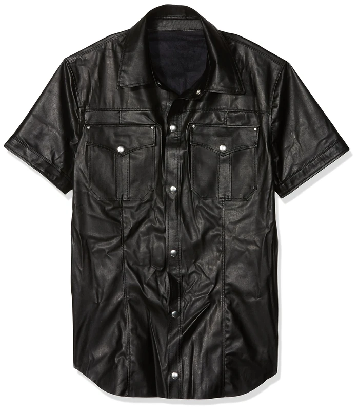 Svenjoyment Imitation Leather M. Shirt, Medium