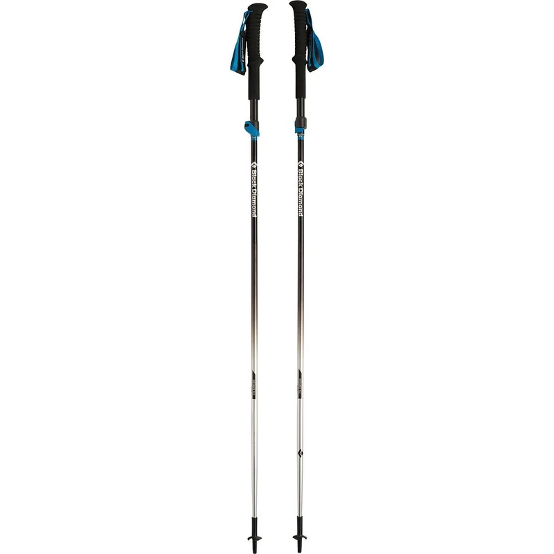 Black Diamond DISTANCE FLZ Z-POLES, adjustable trekking poles (trail running), aluminum, size: 105-125 cm
