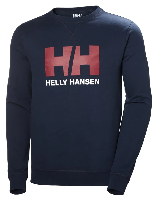 Helly Hansen Men's HH Logo Crew Sweat, Navy, L