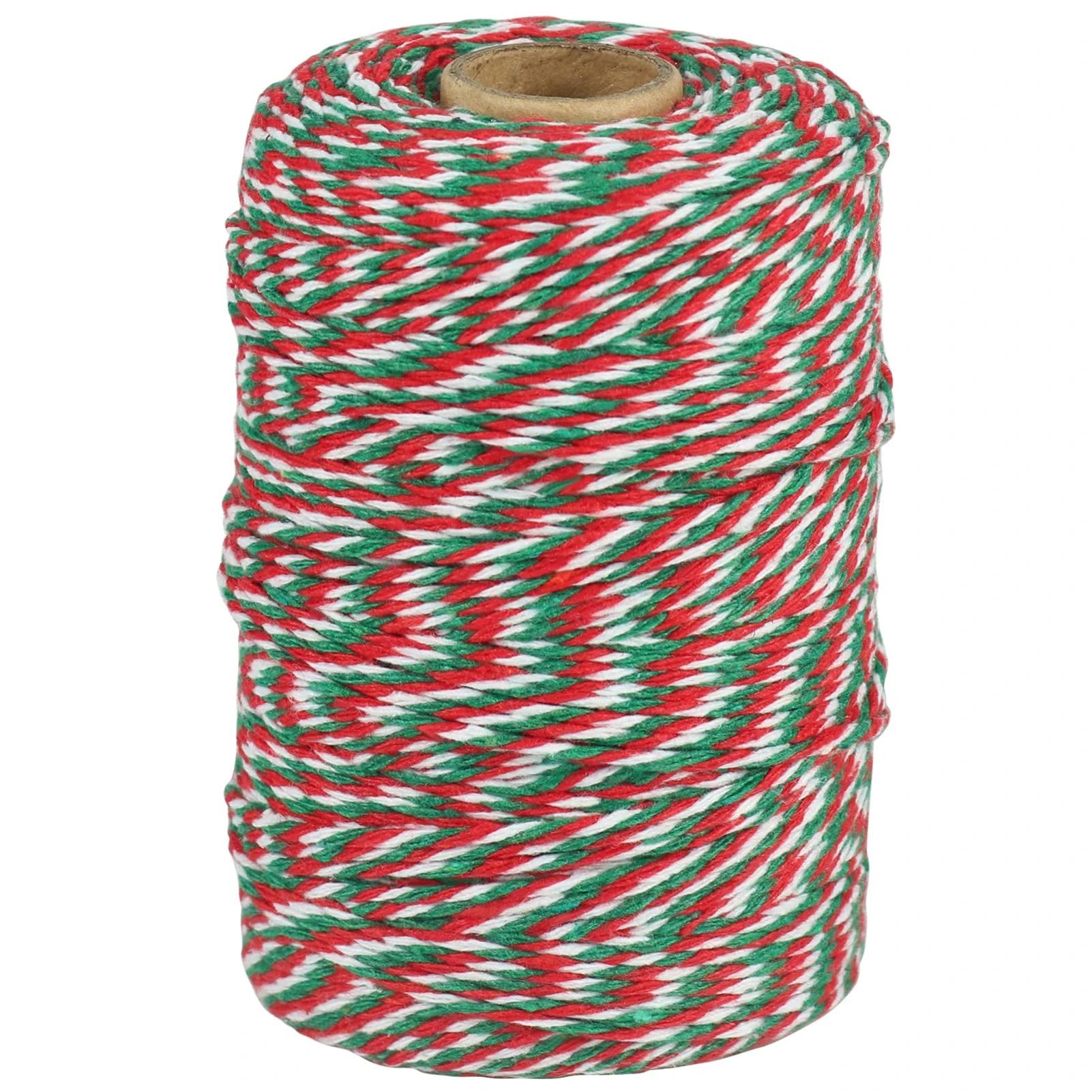 Tenn Well Red Green and White Twine, 200m Cotton Bakers Twine String Perfect For Kitchen Cooking, Baking, Butchers, DIY Crafts, Wrapping