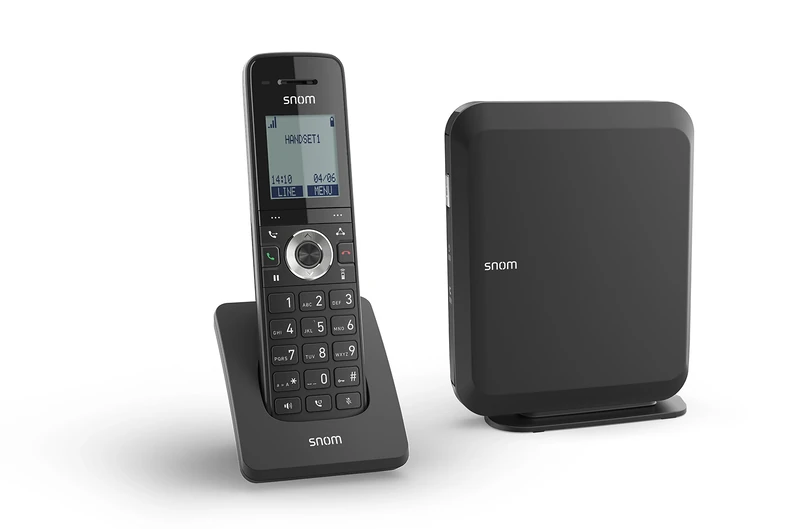 Snom M215 Singlecell IP-DECT Bundle (M15 SC Handset,M200 SC Basestation),Black,00004365 - Image 1