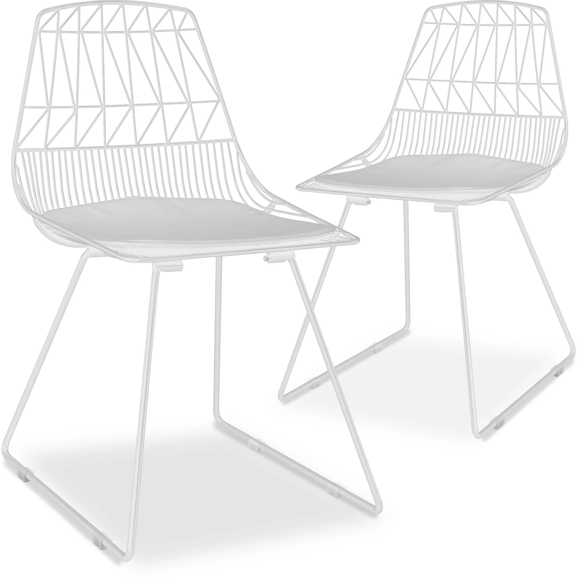 Adore Décor Vivi Dining Chair Set, French White
