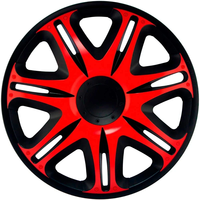J-Tec Set wheel covers Nascar 15-inch black/red
