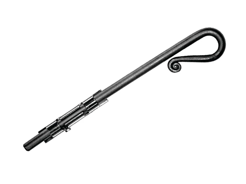 Bourg Mermier 461402 Super Reinforced Screw Socket Lock 16 x 400 mm Black