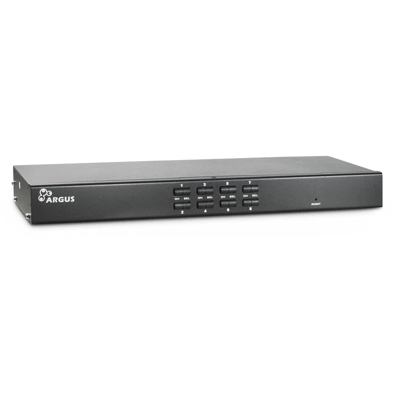 Inter-Tech KVM AS-9108DU Grid Mounting Black KVM Keyboard and Mouse Switch - KVM Switches (Full HD, 1920 x 1080 pixels, 75 Hz, USB, PS/2, USB, PS/2, VGA)