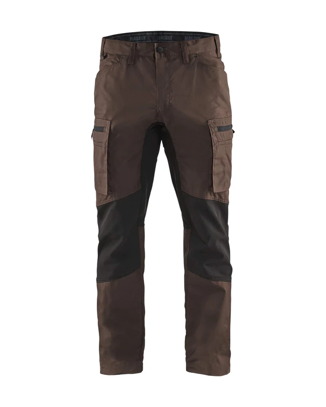 Blakläder 145918457899C44 Service Trousers Stretch, Brown/Black, C44 - Image 1
