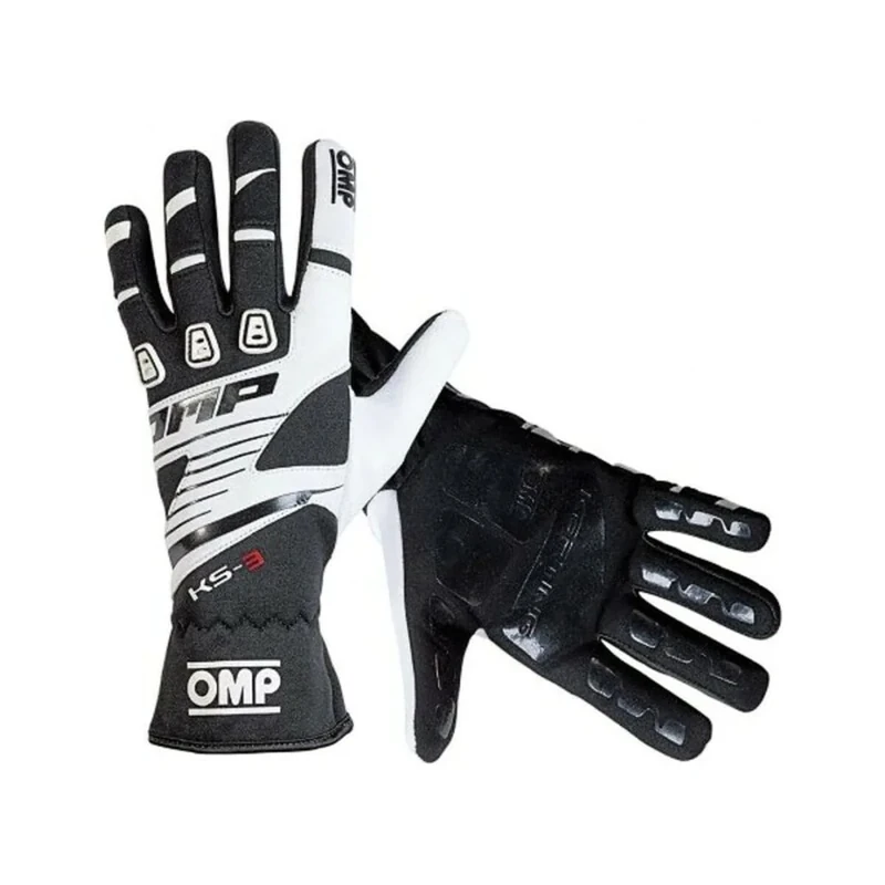 OMP ompkk02743e076 X XS KS-3 Gloves MY2018 Black/White sz xxs