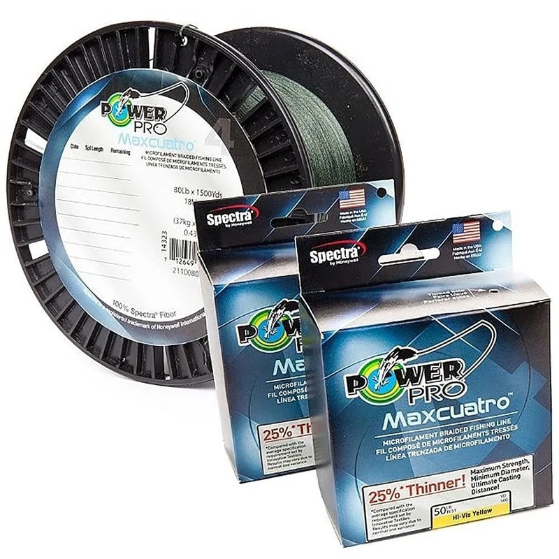 PowerPro 33400800500W MaxCuatro Spectra HT Braided Fishing Line 80