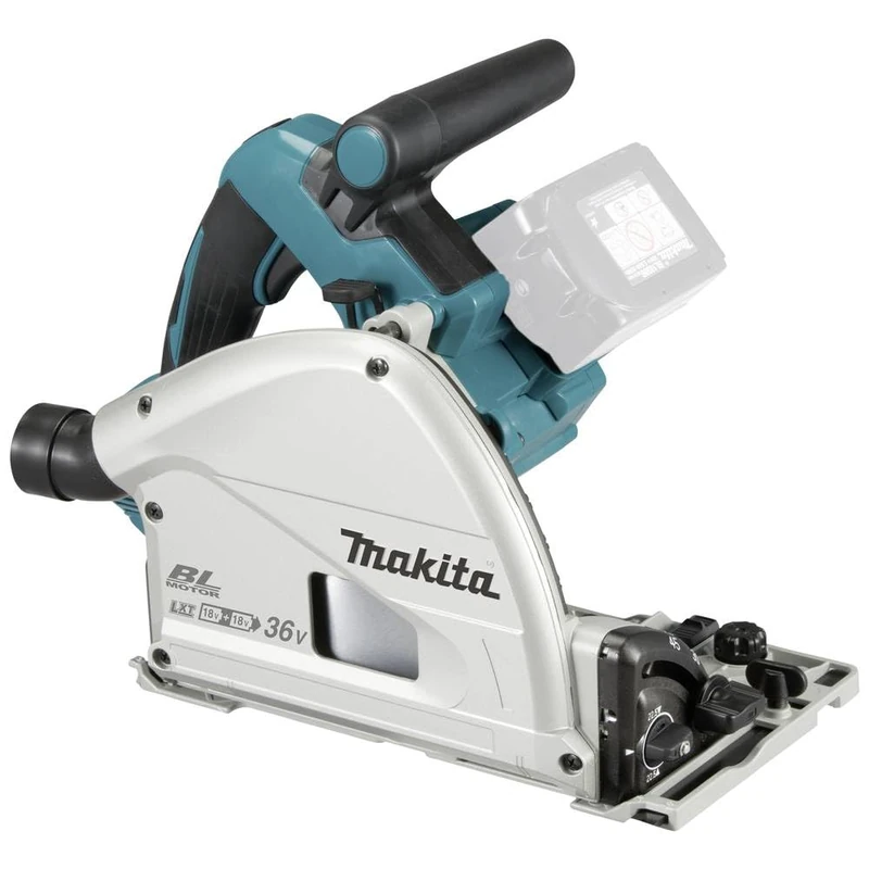 Makita DSP601ZJU (36V) Twin 18V Li-ion LXT Brushless 165mm Plunge Cut Saw Supplied in a Makpac Case - Batteries and Charger Not Included - Image 1