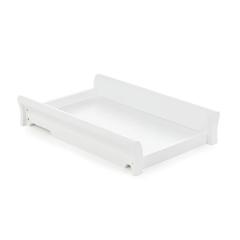 Obaby Stamford Sleigh Cot Top Changer, White
