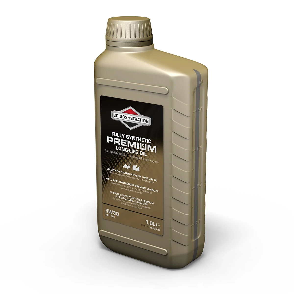 Briggs & Stratton 100007S 4-Stroke 5W30 Long-Life Synthetic Engine Oil, 1.0 Litre, Black