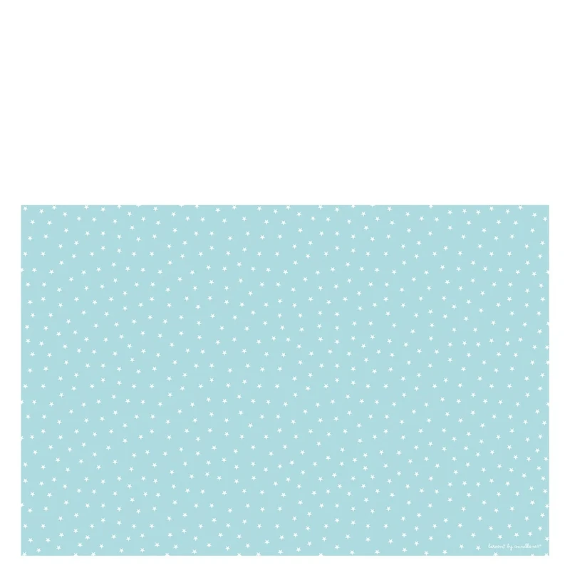 Laroom Vinyl Carpet Children Design Stars 133x200x0.3 cm blue