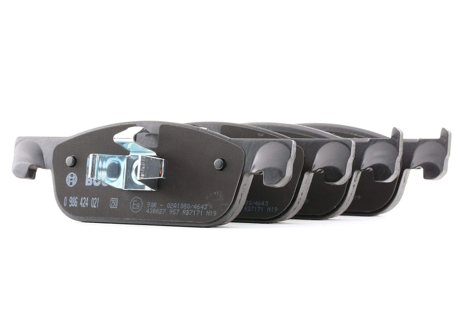 Bosch BP2055 - Brake Pads Car Front Axle - Bosch Quality - Reduced Noise and Dust - ECE-R90 Certified - Copper-Free - 1 Set of 4 Pads