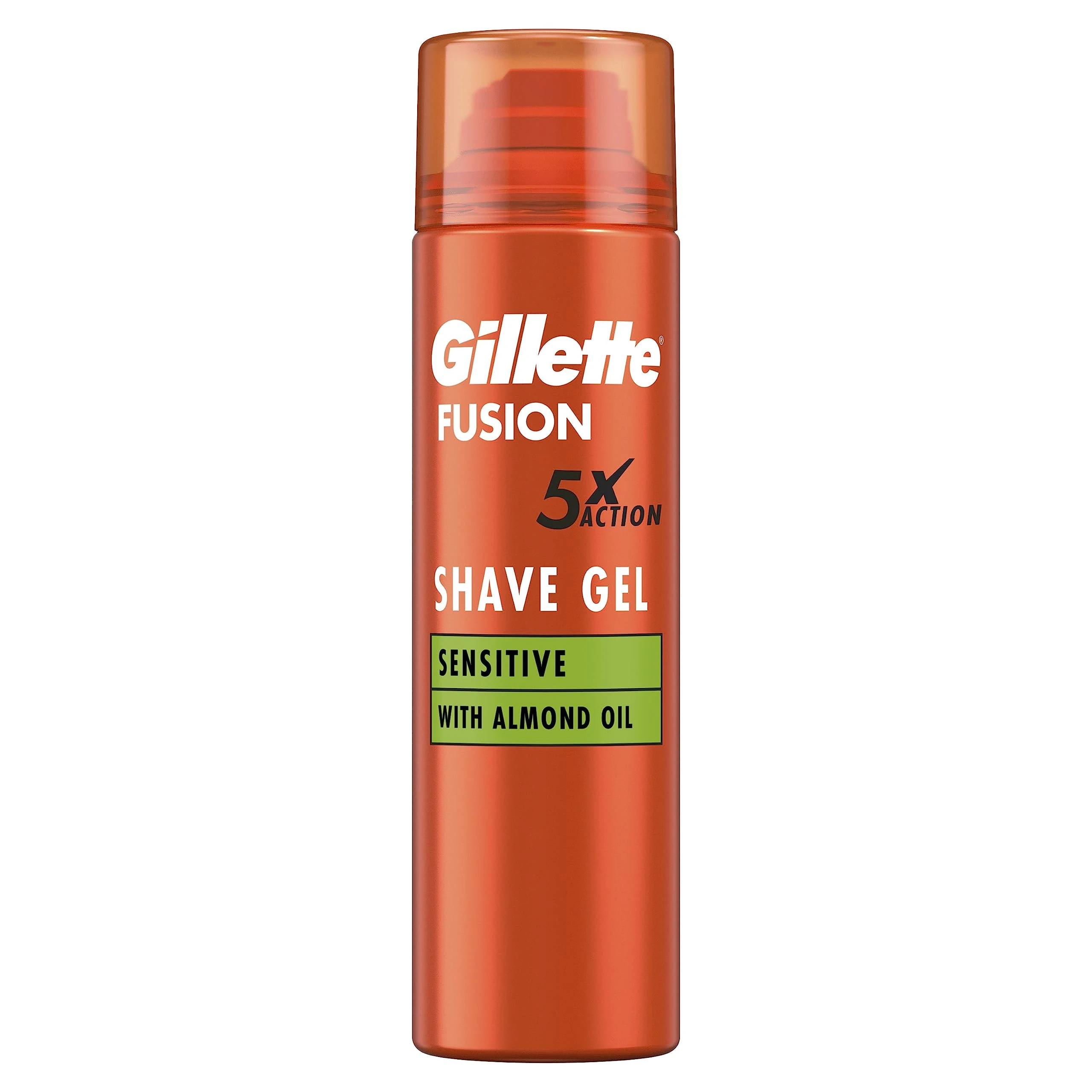 Gillette Fusion5 Ultra Sensitive Shaving Gel for Men, 200 ml, Soothes & Protects Sensitive Skin Leaving It Clean & Comfortable