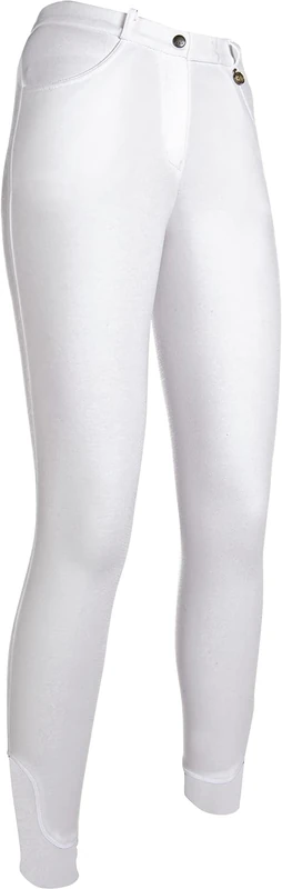 HKM Women's Kate Silicone Full seat Riding Breeches, White, 28