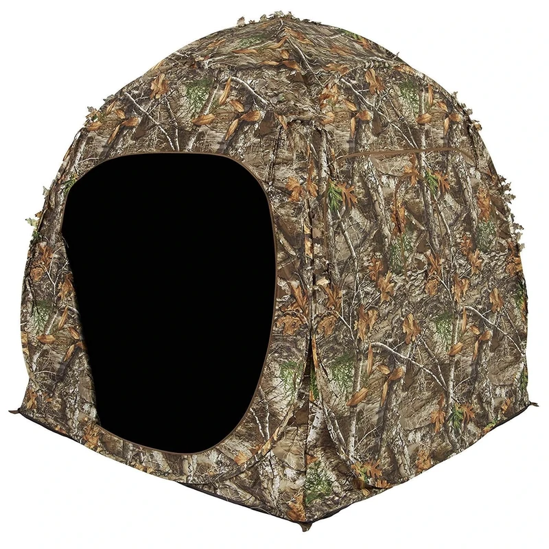 Ameristep Doghouse Ground Blind, Two Man Hunting Blind in Realtree Edge Camo