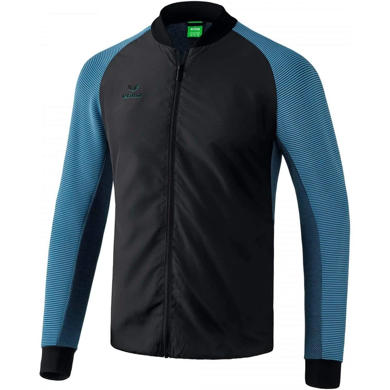 Erima Men's Premium One 2.0 Leisure Jacket, Black/Niagara