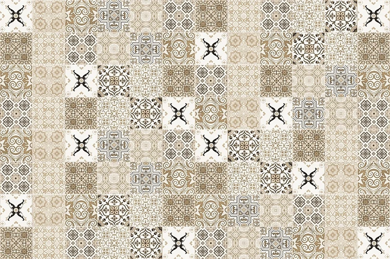 laroom Vinyl Carpet Children Design Lighthouse 133x200x0.3 cm beige - Image 1