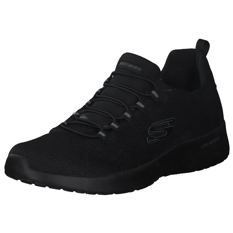 Skechers Men's Dynamight Trainers, Black Mesh/Trim, 6.5 UK