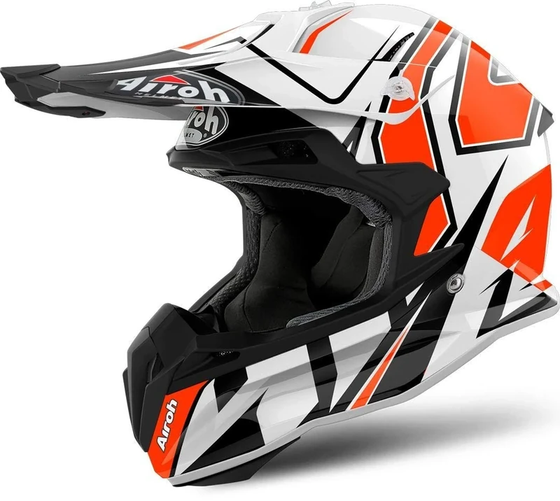 HELMET AIROH TERMINATOR OPEN VISION SHOCK ORANGE GLOSS L
