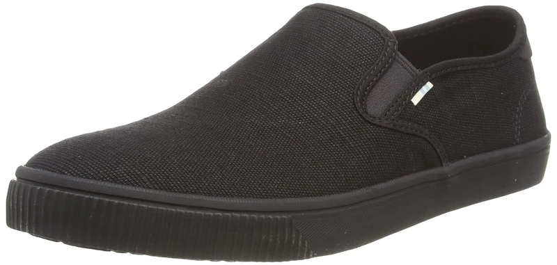 TOMS Men's Baja Sneaker, Black, 11 UK