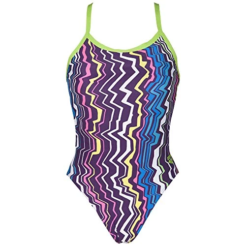 arena Women's Standard Print Challenge Back One Piece Swimsuit