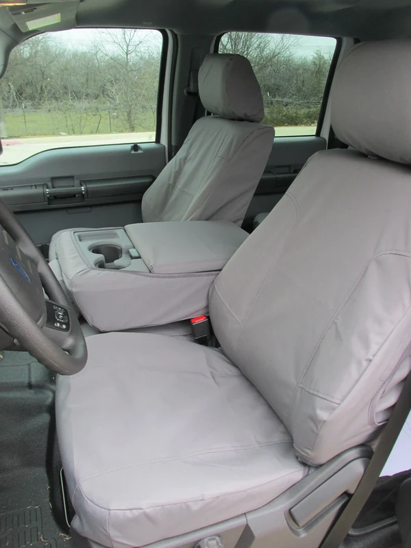 Durafit Seat Covers, F486-Gray 2014 Ford F150 2014-2015 F250-F550 XLT Waterproof Endura. - Image 1