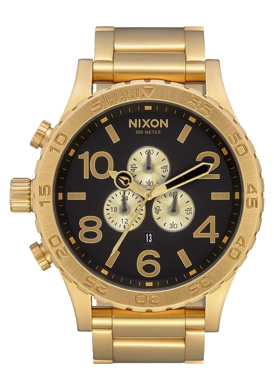 NIXON Mens Chronograph Quartz Watch with Stainless Steel Strap A083-510-00