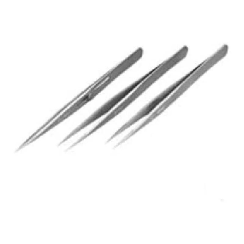 Neolab 2 1038 Tweezers – Straight, Ultra Thin, Anti-Magnetic, 120 mm, Stainless Steel - Image 1