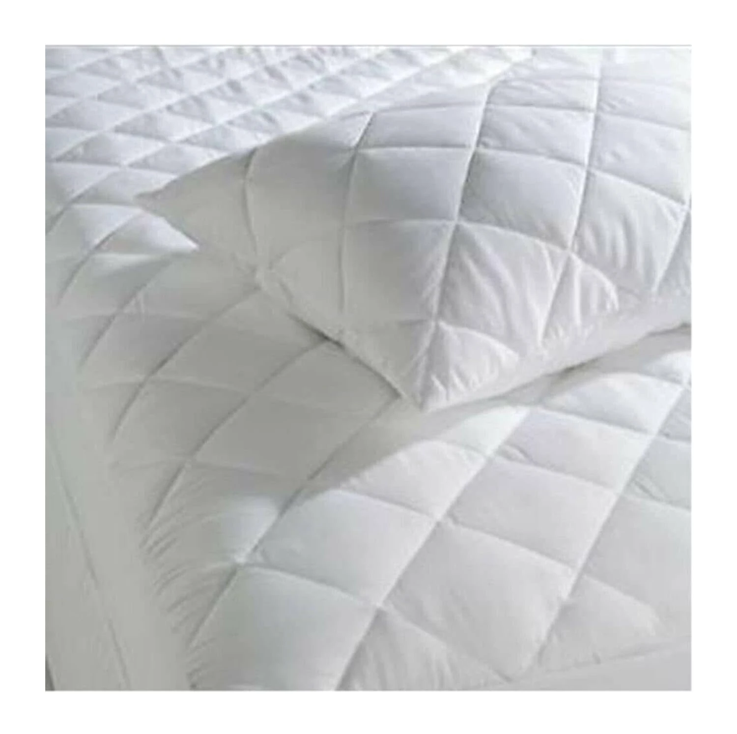Casabella Extra Deep Quilted Matress Protector 12" Fitted Bed Cover Polycotton Mattress Protectors (4 Ft Double, Quilt)