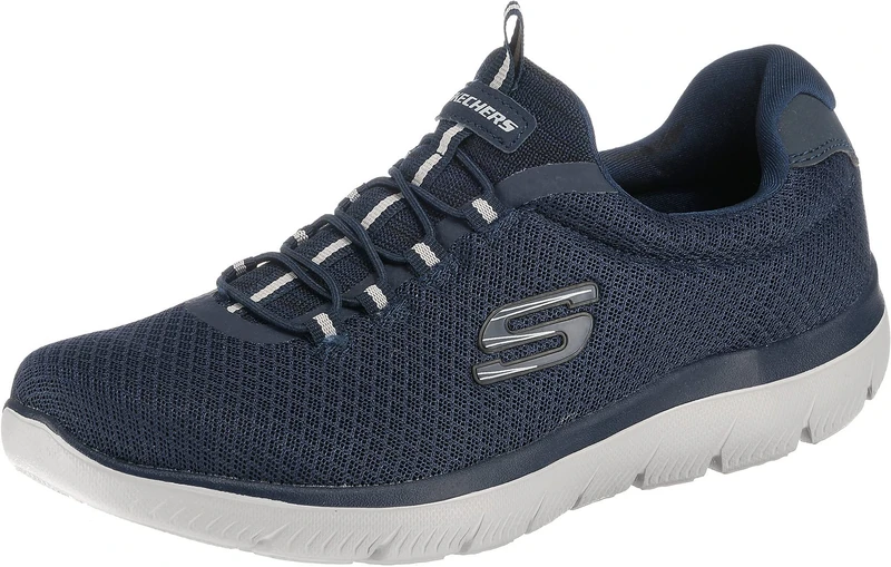 Skechers Men's Summits 52811 Trainers - Navy Mesh, 9 UK