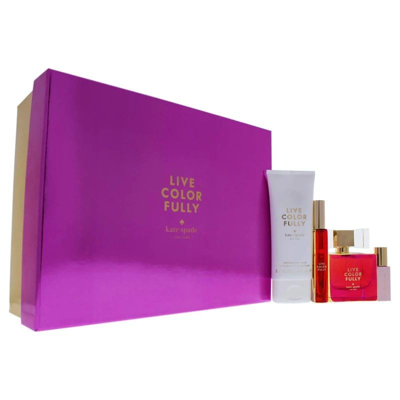 Kate Spade 2017S Live Colorfully EDP Spray, EDP Rollerball, Body Cream and EDP Sunset Rollerball, 3.4 oz/3.4 oz/3.4 oz/0.16 oz - Image 1
