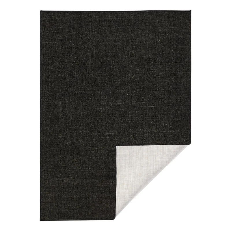 bougari Miami Reversible Rug for Indoors and Outdoors, Black/Cream, 160 x 230 cm