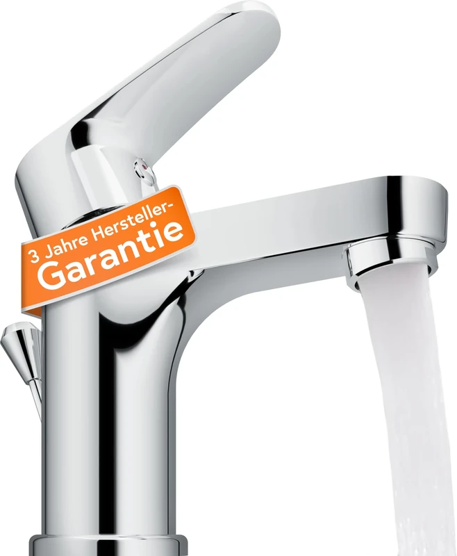 EISL Claudio NI075CALCR Washbasin Mixer Tap with Drainage Fitting Chrome