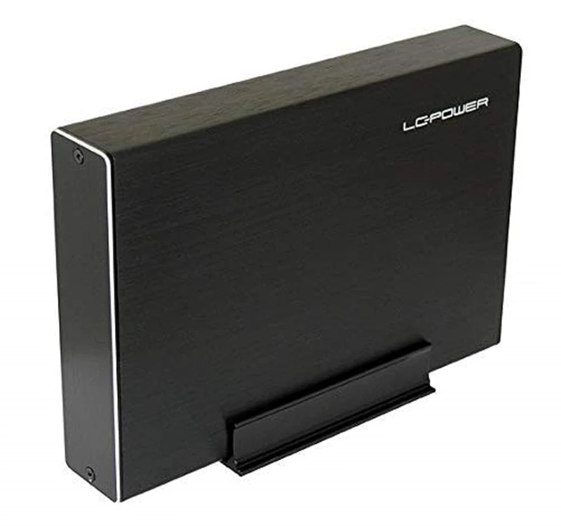 LC Power GEH 8.9 cm (3.5") SATAIII>USB3.1 LC-35U3-Becrux-C1 (B, Aluminium, Black, 120 x 32 x 175 mm