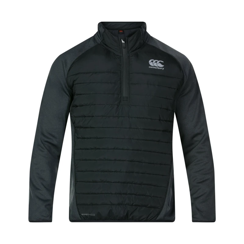 Canterbury Of New Zealand Men Vaposhield Hybrid 1/4 Zip Top - Black, X-Large