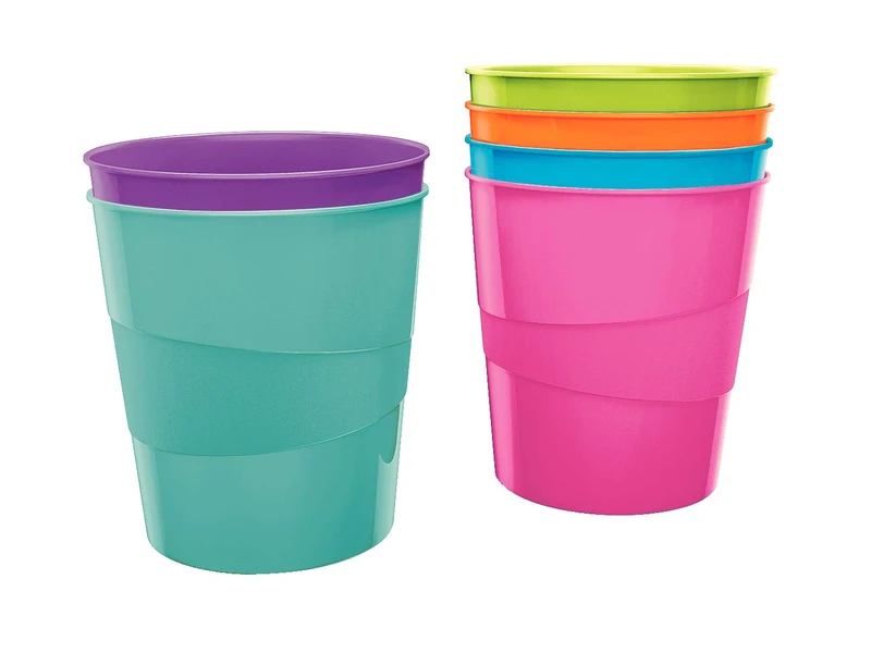 Leitz Wow – Pack of 6 Bins, 15 L, Multi-Colour