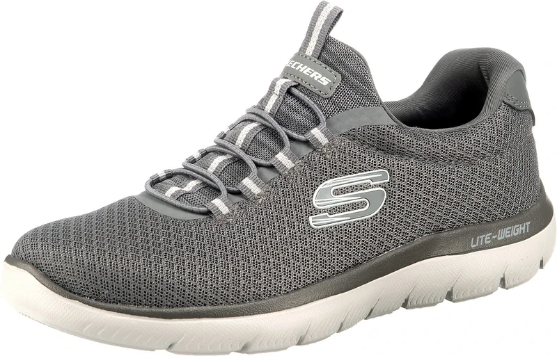 Skechers Men's Summits 52811 Trainers, Charcoal Mesh/Trim, 6.5 UK