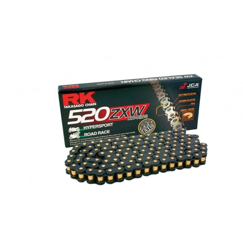 B1R K520Zxw12009 Chain Rk 520Zxw Black Scale120 Links Clf