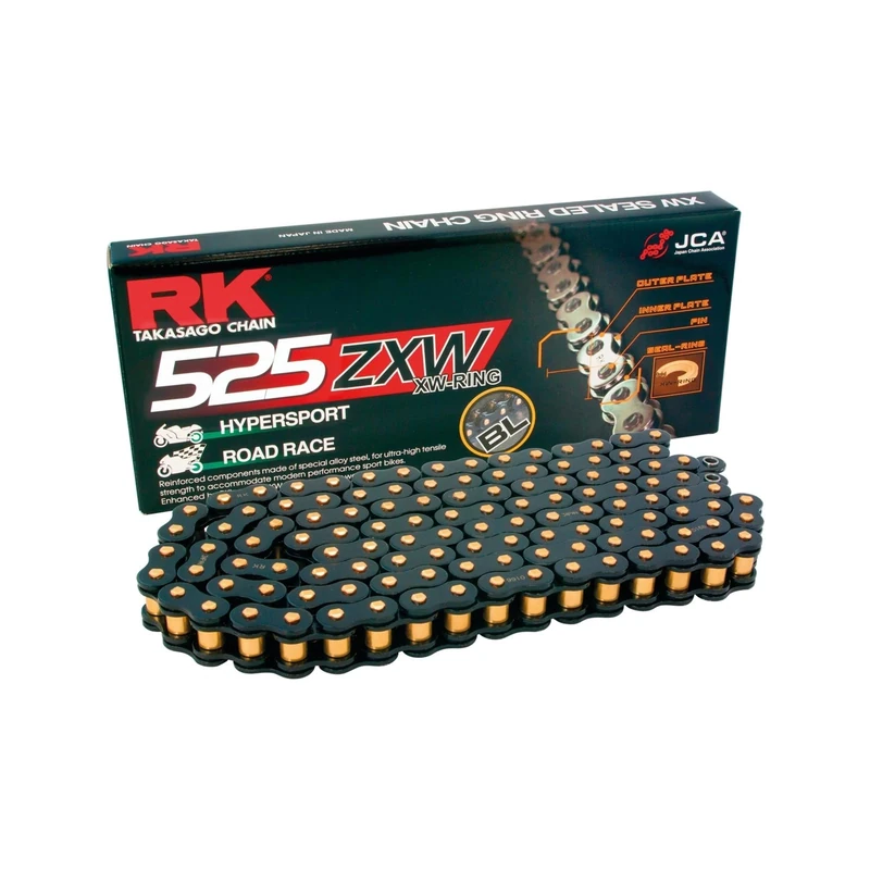 RK B1R K525Zxw11409 Chain 525Zxw Black Scale114 Clf Links