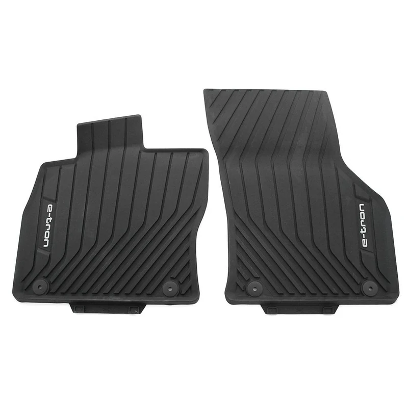 Audi 8V1061221A041 Floor Mats All-Weather Floor Mats Front 2 x Rubber Mats Black with e-tron Lettering
