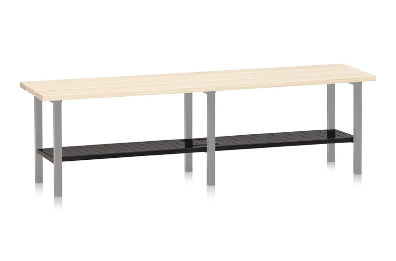 Shoe Shelf 1500 mm Black - Image 1