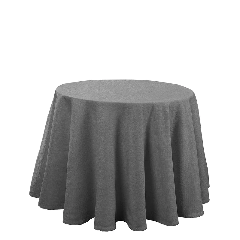 Martina Home Altea Table Skirt, Fabric, Grey, Round 90 Ø - Image 1