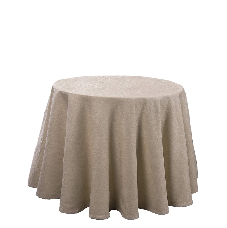 Martina Home Altea Table Skirt, Fabric, Ecru, Round 80 Ø